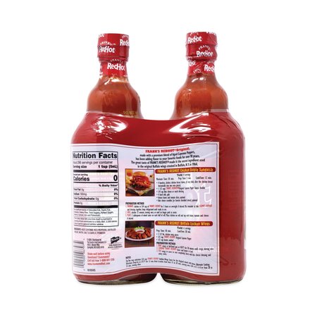 Franks Redhot Original Hot Sauce, 25 oz Bottle, 2PK 96797
